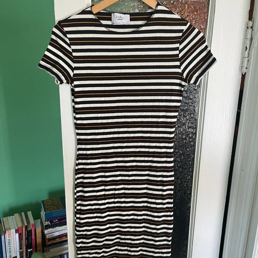 Zara Striped Bodycon T-Shirt Dress — Great Condition!